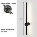 Axyaa 360° Rotatable Dimmable LED Wall Lights with Touch Screen Control