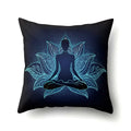Axyaa Cartoon Eye Pattern Plush Cushion Cover 45x45cm Buddha Head Pillow Cover