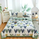 Axyaa Cotton Double Quilts: Cartoon Spring Summer Design, Soft & Comfortable, Adult Child Sizes