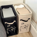 Axyaa Large Storage Box: Space-Saving Laundry Basket, Toy & Clothing Organizer