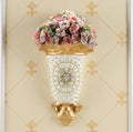 Axyaa Diamond Resin Vase Wall Hanging for Elegant Home Decor