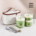 Axyaa Stainless Steel Thermal Lunch Box for Kids: Leak-proof, Stackable, Microwave Safe