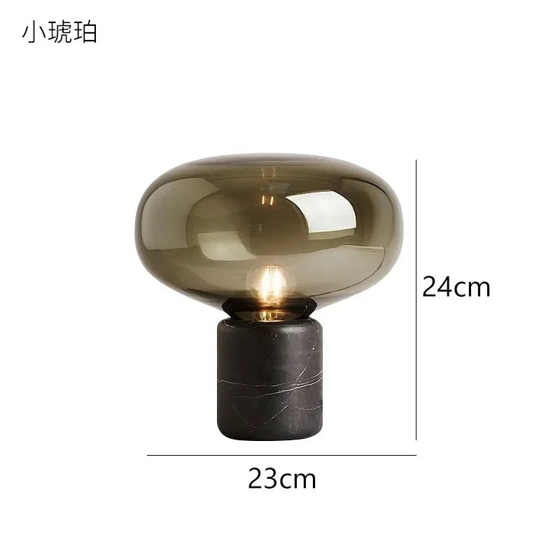 Axyaa Nordic Marble Table Lamp - Modern, Simple Design for Office and Reading Room