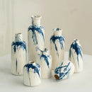 Axyaa Irregular Ink Graffiti Ceramic Vase for Home Decoration and Flower Arrangement