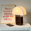 Nordic Solid Wood Table Lamp with Fabric Shade for Bedroom and Study by Axyaa
