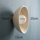 Axyaa Japanese Style LED Rattan Wall Light for Living Room and Bedroom