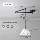 Axyaa Rocking Arm Pendant Chandelier for Living Room, Bedroom, Bar Table