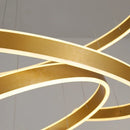 Axyaa Geometry Rings Pendant Lamp: LED Aluminum Acrylic Modern Design