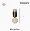 Axyaa Nordic Glass Chandelier Pendant Light - Creative Modern Art Style Home Restaurant Decor