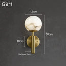 Axyaa Marble Copper Planet Wall Lamp for Home and Hotel Decor