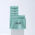 Axyaa Coral Fleece Towel Bath Set - Solid Color Simple Combination - Hot Sale