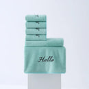 Axyaa Coral Fleece Towel Bath Set 2025 - Solid Color Simple Combo