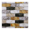 Axyaa Faux Stone Wall Panel Tile Sticker Peel and Stick Backsplash Kitchen Bathroom
