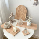 Axyaa Nordic Wooden Tray: Coffee, Wine, Food, Jewelry Organization & Decor