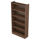 Axyaa 6-Tier Brown Bookcase, 72-inch Tall Modern Library Storage Bookshelf