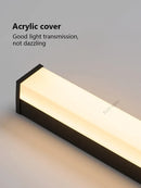 Axyaa Waterproof Outdoor LED Wall Light for Garden Porch - IP65, Long Strip, Wrought Iron