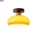 Axyaa Modern Copper Glass LED Ceiling Light for Living Room, Kitchen & Balcony