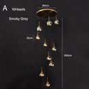 Axyaa Nordic Glass Ball Chandelier for Home Decor Lighting Fixtures