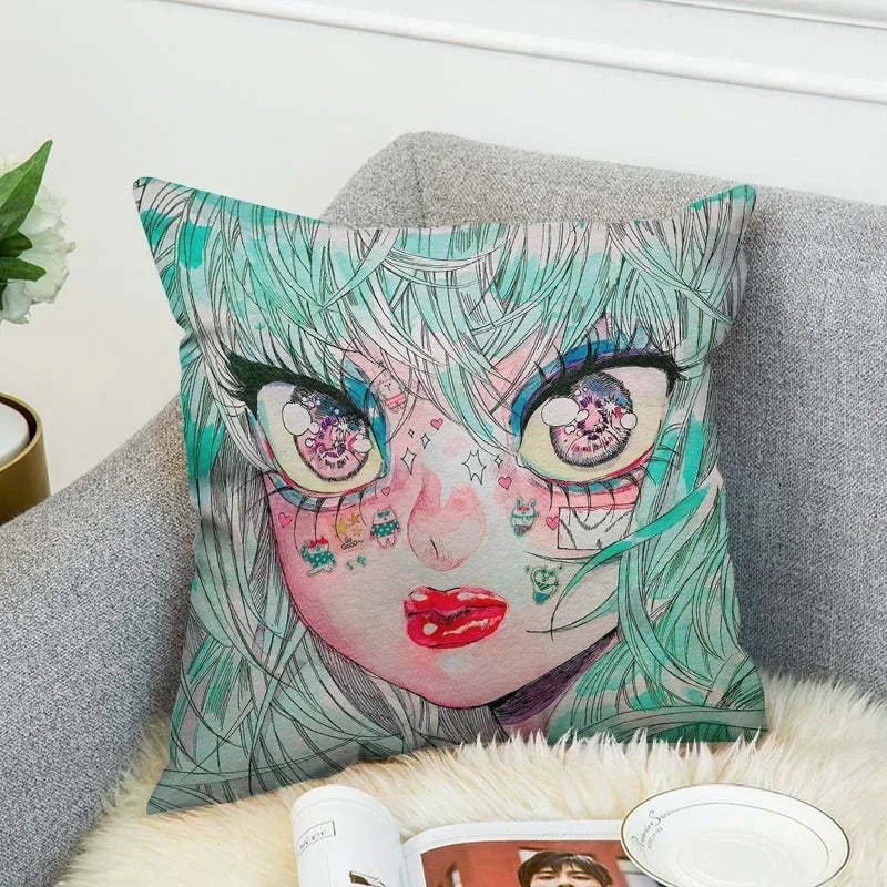Axyaa Art Decor Pillow Cover 45x45 for Home & Car Decor