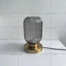Axyaa Glass Table Lamp for Bedroom Study & Living Room Decor