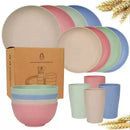 Axyaa Unbreakable Plastic Dinnerware Sets - Durable, Lightweight, Perfect for Daily Use