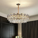 Axyaa Modern Crystal Chandelier Pendant Lighting for Dining Room and Living Room