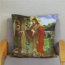 Axyaa Jesus Christ Soft Plush Cushion Cover 45*45 Throw Pillow Case Home Decor