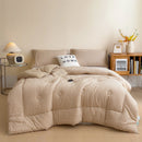 Axyaa Fluffy Warm Duvet Insert: Thick Autumn Winter Comforter Quilt for Bed