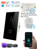 Axyaa Smart WiFi RF433 Touch Switch Voice Control App Panel Alexa Compatible