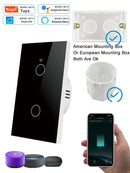 Axyaa Smart WiFi RF433 Touch Switch Voice Control App Panel Alexa Compatible