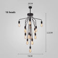 Axyaa Nordic Stair Chandelier Living Room Bedroom Dining Room Pendant Lights Ceiling Light
