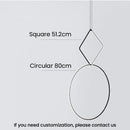 Axyaa Minimalist Line Chandeliers: Elegant LED Pendant Lighting with Magnetic Suction Connection