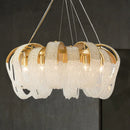 Axyaa Tassel Crystal Chandelier: High-End LED Lighting for Home Decor