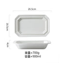 Axyaa Geometric Ceramic Plate Set for Molecular Cuisine and Dining