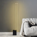 Axyaa Modern Black LED Floor Lamp Indoor Lighting with Foot Switch
