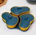 Axyaa Heart-Shaped Divided Nut Snack Plate for Living Room Tea Table