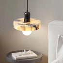 Axyaa Stone Metal LED Pendant Chandelier for Nordic Luxury Home Decor