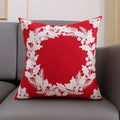 Axyaa Christmas Embroidered Cushion Cover Set - Festive Holiday Decor