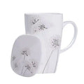 Axyaa Bone  Tumblers with Lid, Cute Floral Big Coffee Cups, Perfect Gift Mug