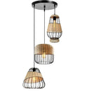Axyaa Hemp Rope Weave Pendant Lights - Modern LED Living Room Dining Decor
