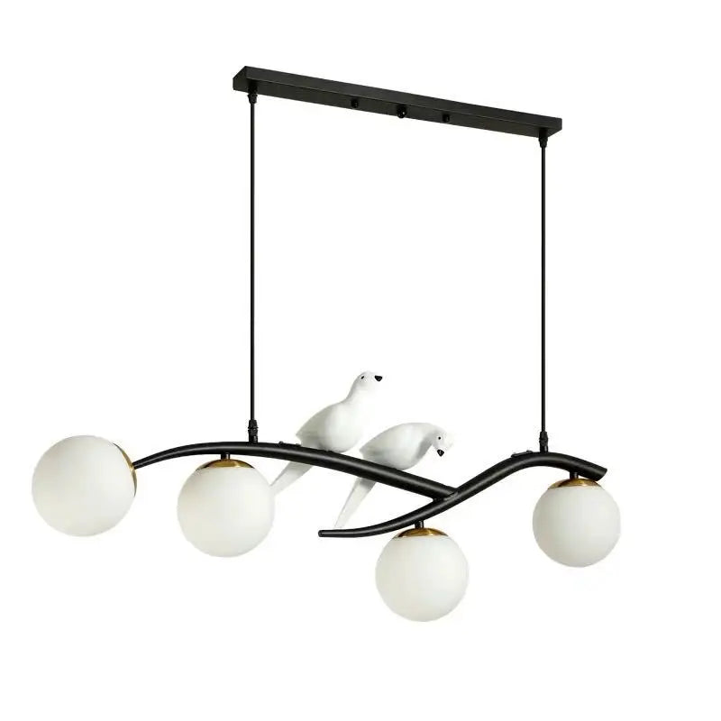 Axyaa White Bird Pendant Chandelier for Home Decor and Lighting
