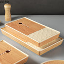 Axya Imitation Wood Grain Dinner Plate Set