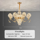 Modern Crystal Chandelier by Axyaa - Elegant Lighting for Living, Master & Dining Rooms