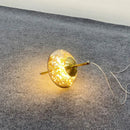 Axyaa Amber Glass Chandelier Pendant Lights for Elegant Dining and Bedroom Lighting
