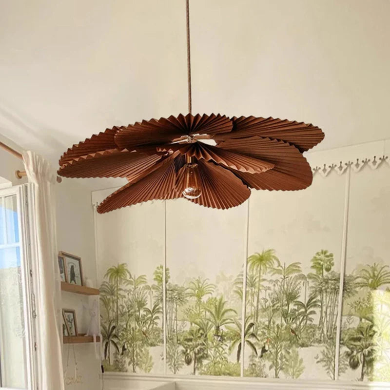Axyaa Wabi Sabi Fan Shaped Chandelier leaves Pendant Light