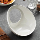 Axyaa Special-shaped Ceramic Dessert Plate with Artistic Conception
