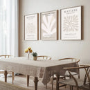 Gray Beige Abstract Neutral Gallery Matisse Wall Art by Axyaa