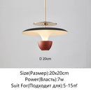 Axyaa UFO Pendant Light Saucer Design LED Hanging Lamp for Home Decor