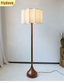 Axyaa Solid Wood Floor Lamp: Japanese Wabi Sabi Style for Living Room and Bedroom