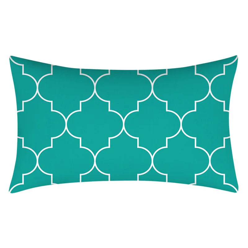 Axyaa Geometric Cushion Cover 30x50 Polyester Pillowcase for Home Decor
